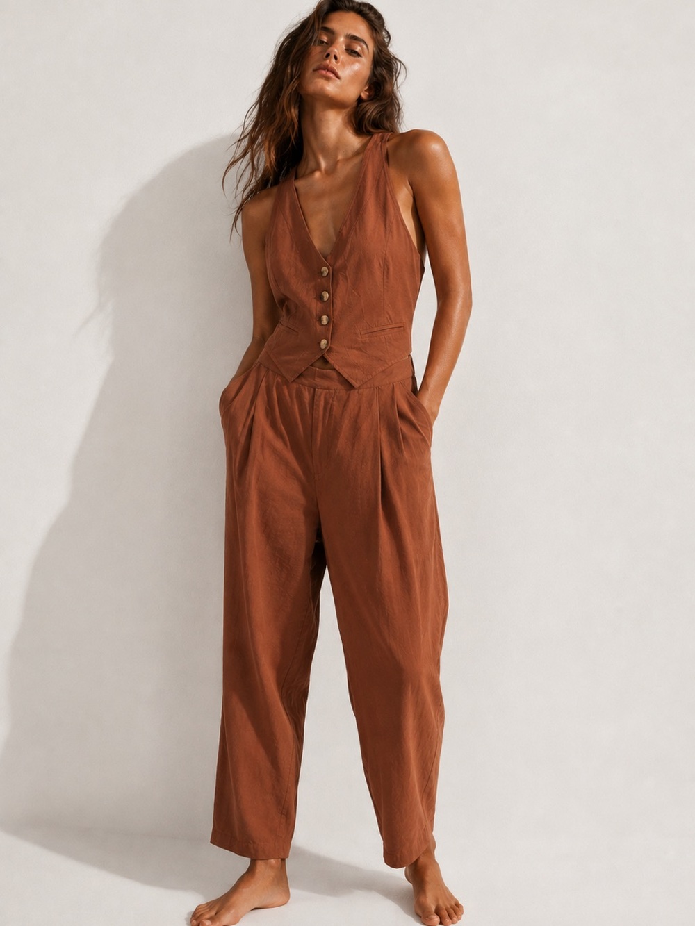 NWT Sim & Sam Linen Blend Jumper